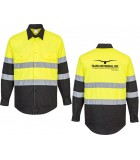 ANSI High Visibility Long Sleeve Button Down GE066