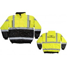 Wind & Water Proof, Insulated, Hiviz Rain Bomber Jacket GBOMJKT Wind & Water Proof, Insulated, Hiviz Rain Bomber Jacket GBOMJKT