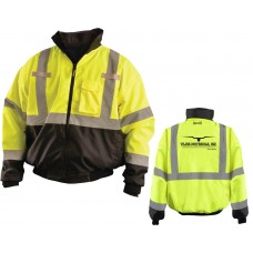 Water Proof, 3-Way, Hiviz Bomber Jacket GBOMJKT3