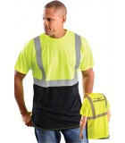Birdseye, Hi-Viz Pocket T-Shirt, Black Front Bottom GHIVZBB