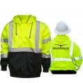 Hi-Viz Pullover Hoodie (front, black bottom) GHVZHD Hi-Viz Pullover Hoodie (front, black bottom) GHVZHD