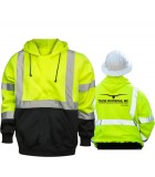Hi-Viz Pullover Hoodie (front, black bottom) GHVZHD