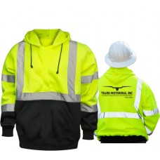 Hi-Viz Pullover Hoodie (front, black bottom) GHVZHD Hi-Viz Pullover Hoodie (front, black bottom) GHVZHD